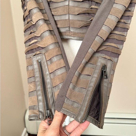 My Tribe Suede Leather Jacket Moto Asymmetrical size S - Picture 9 of 16